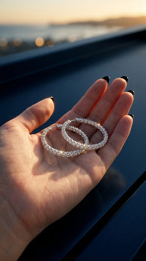 hoop earrings